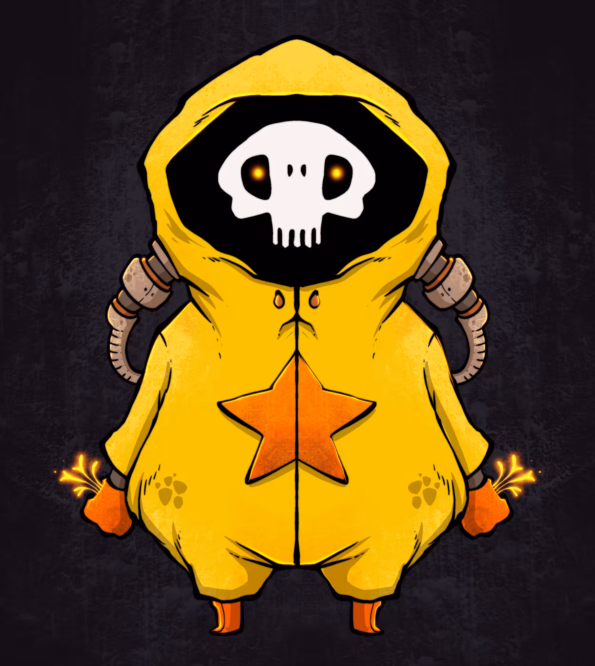 yellow skull