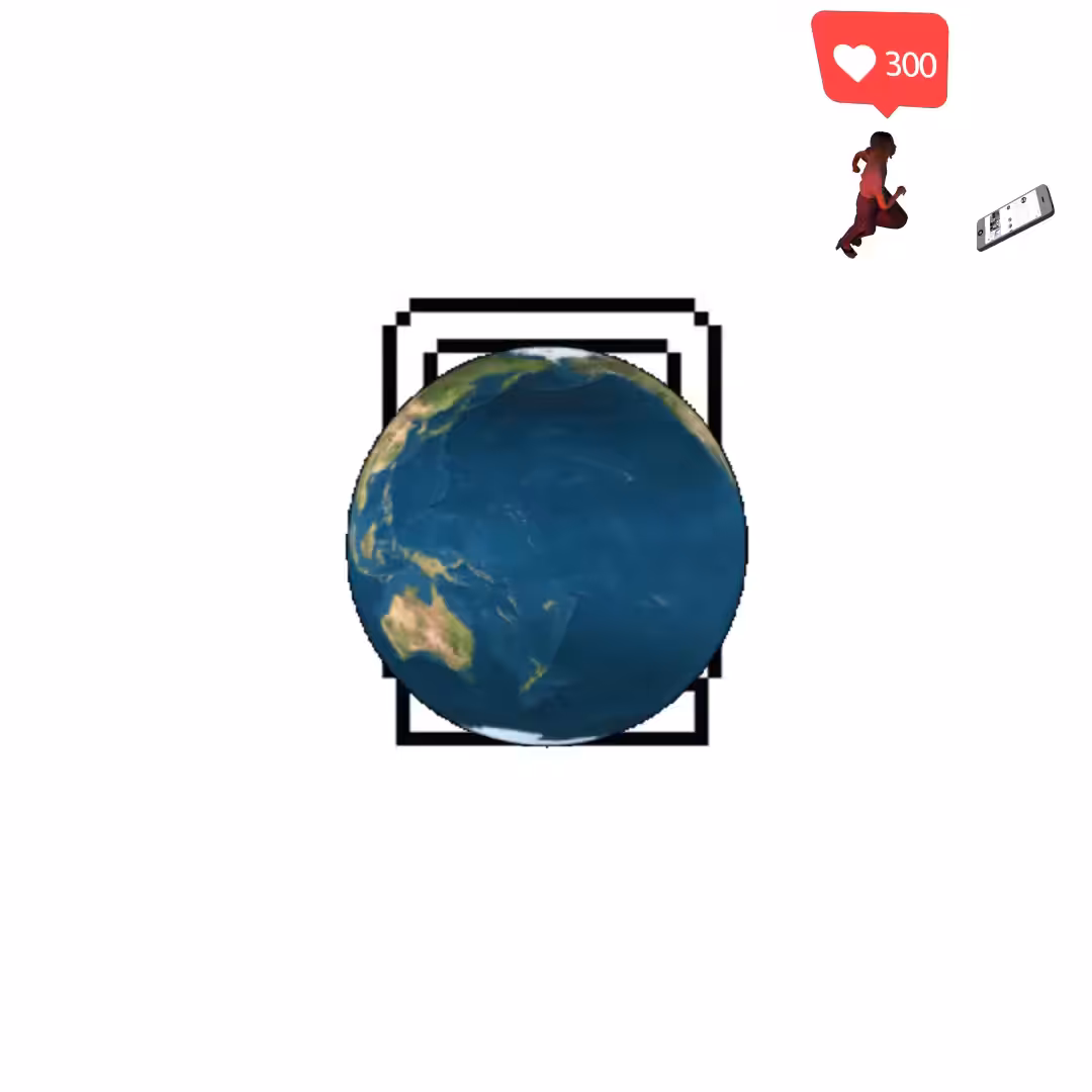 Canvas #493: mac screen. — vr. — global lockdown. — walking for clout. — bleep