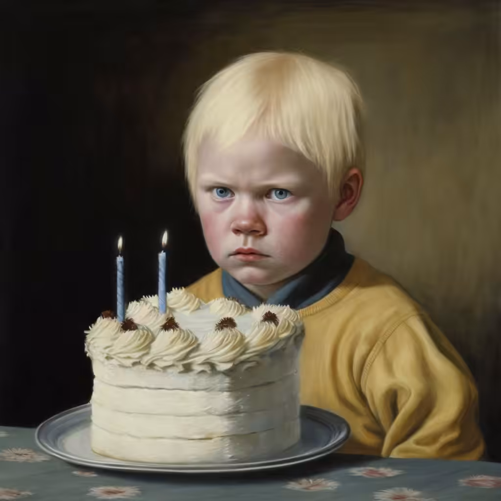 TWO CANDLES FOR THE BLONDE BOY