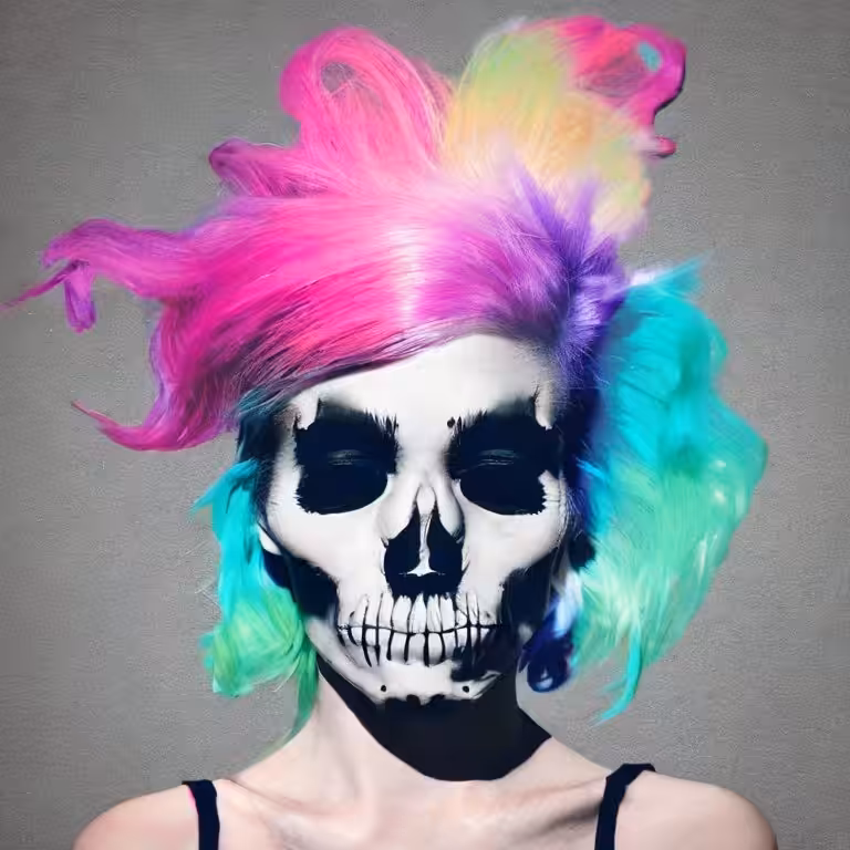 Cotton Candy Skull #47