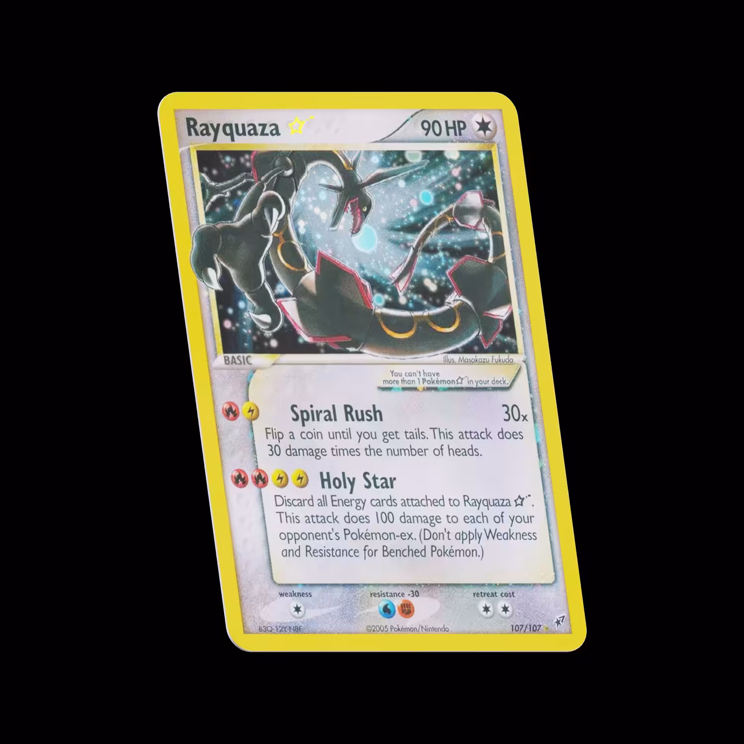 Ex Deoxys Rayquaza Gold Star 107/107