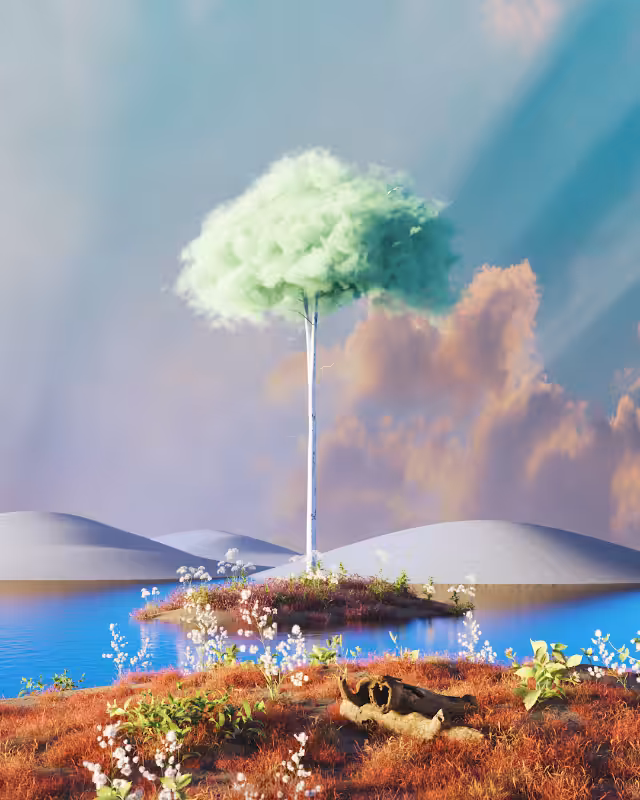 Cloudy desert #15