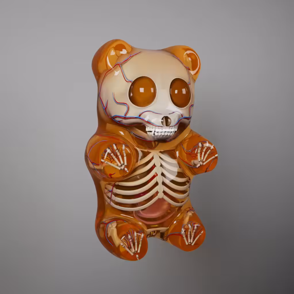 Gummi Bear Anatomy (Persimmon)