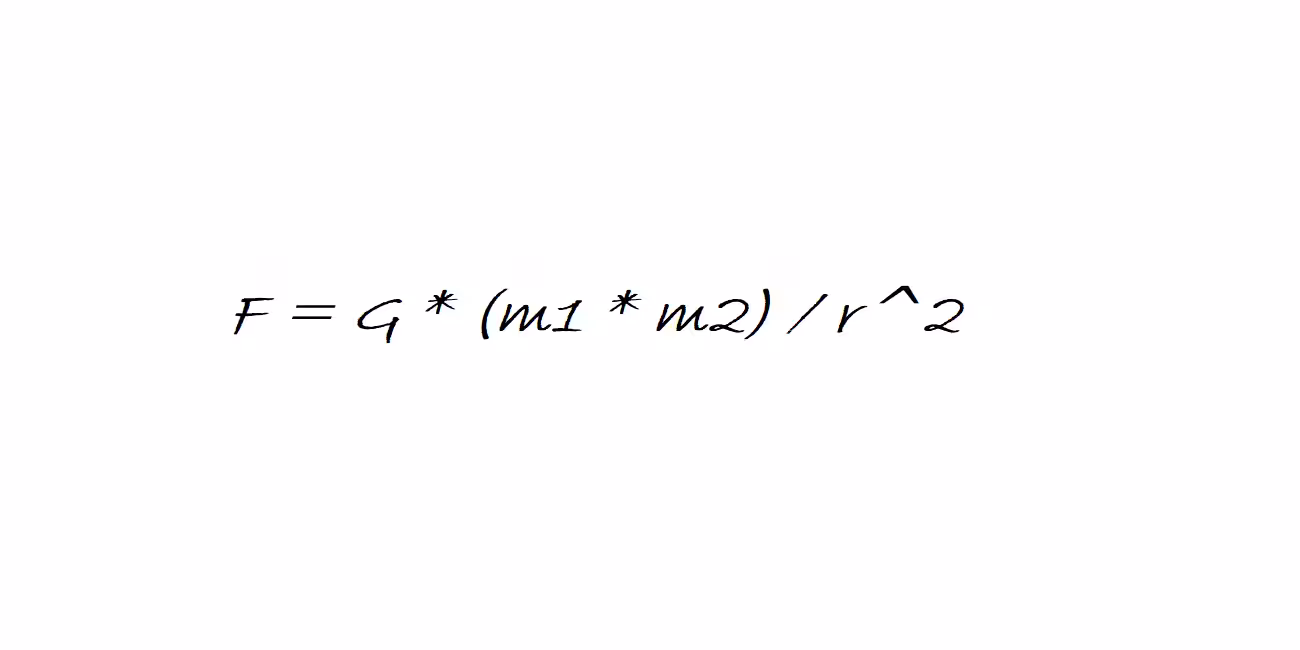 Newton's law of universal gravitation