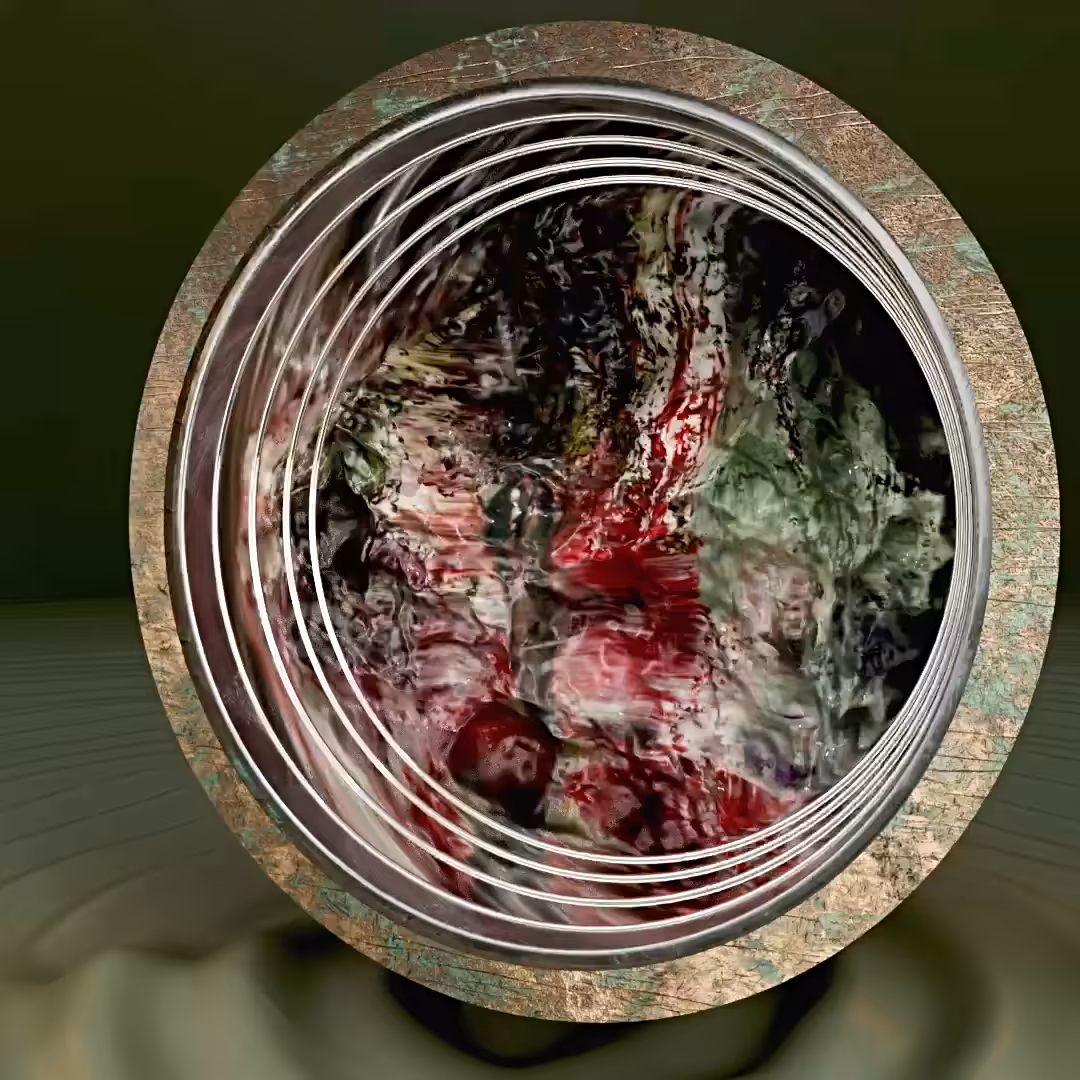Sunrise with ClaudeMonet in1873 teleportation hole