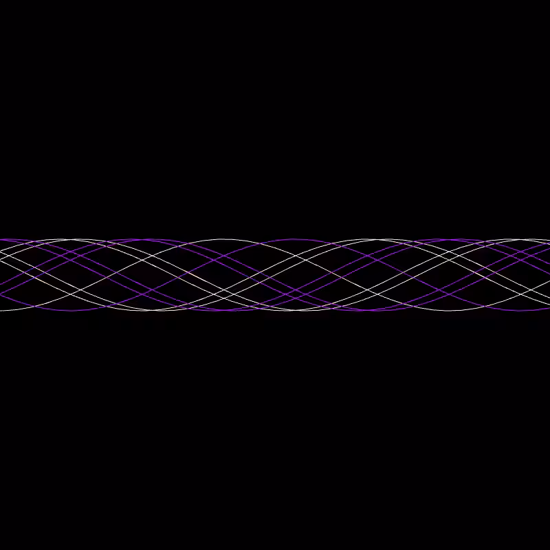 Genuary 15 ࿐ Sine Wave Finger Trap #1