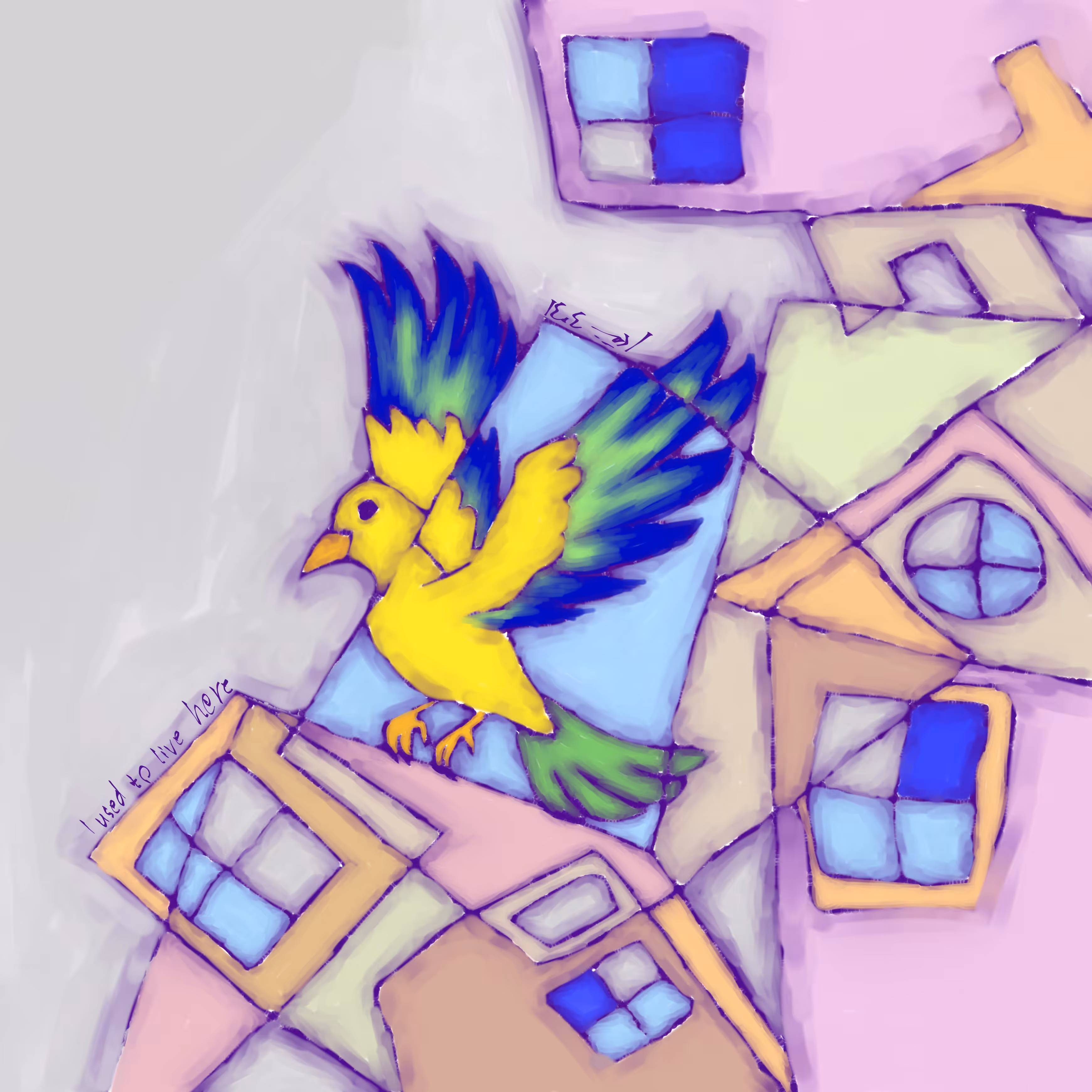 Free Bird Under the Rubble
