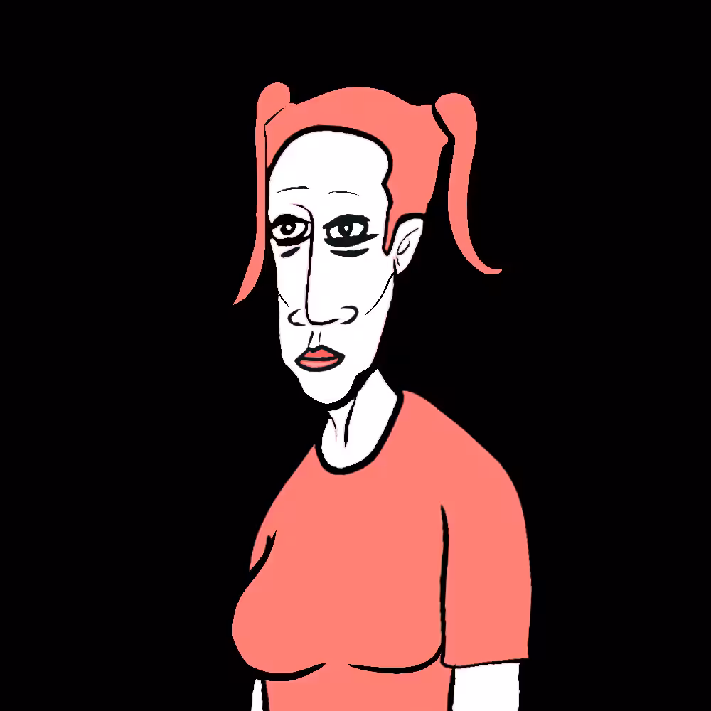 Vincentfunart: Pinkgirlfunhead