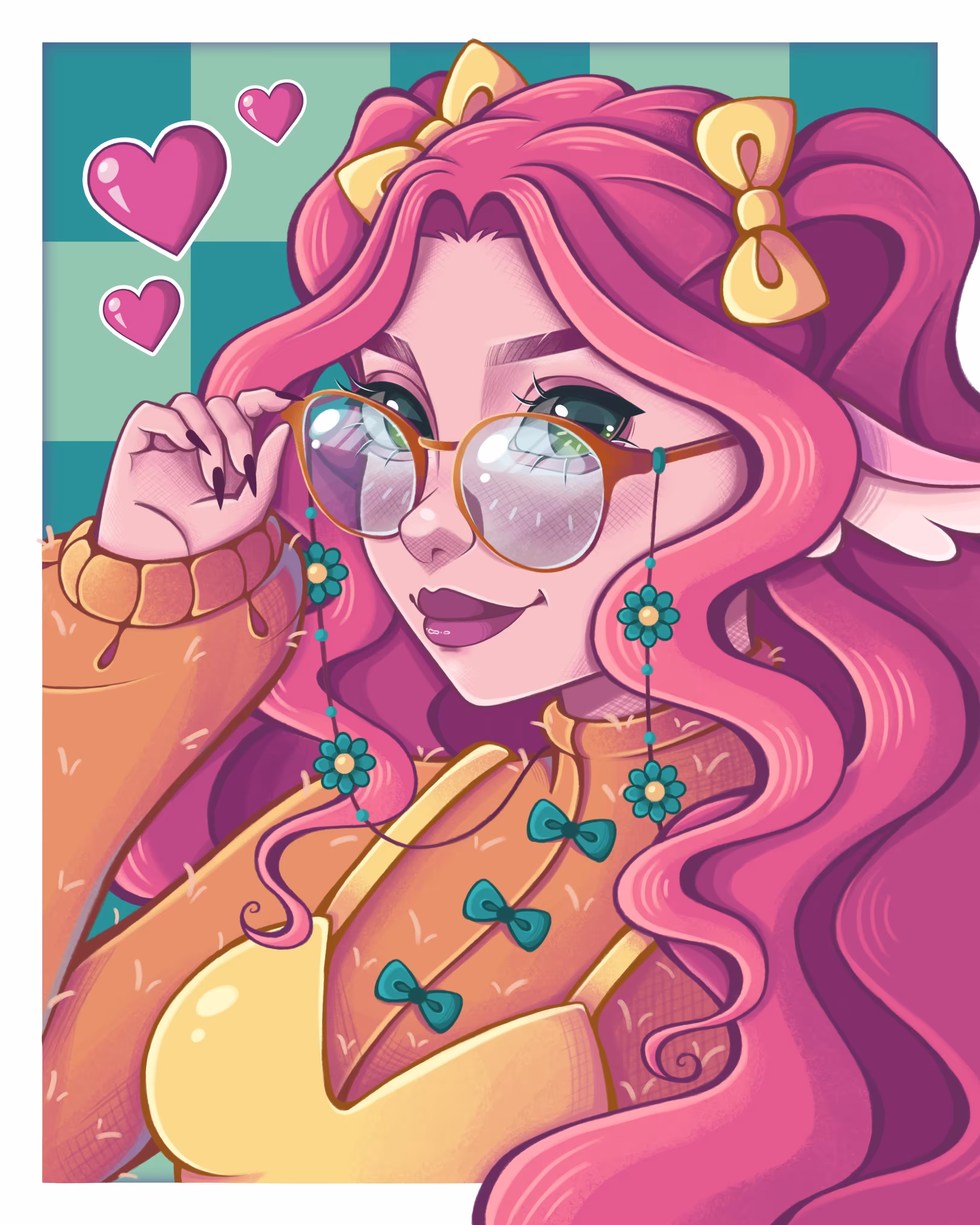 Dolly with glasses