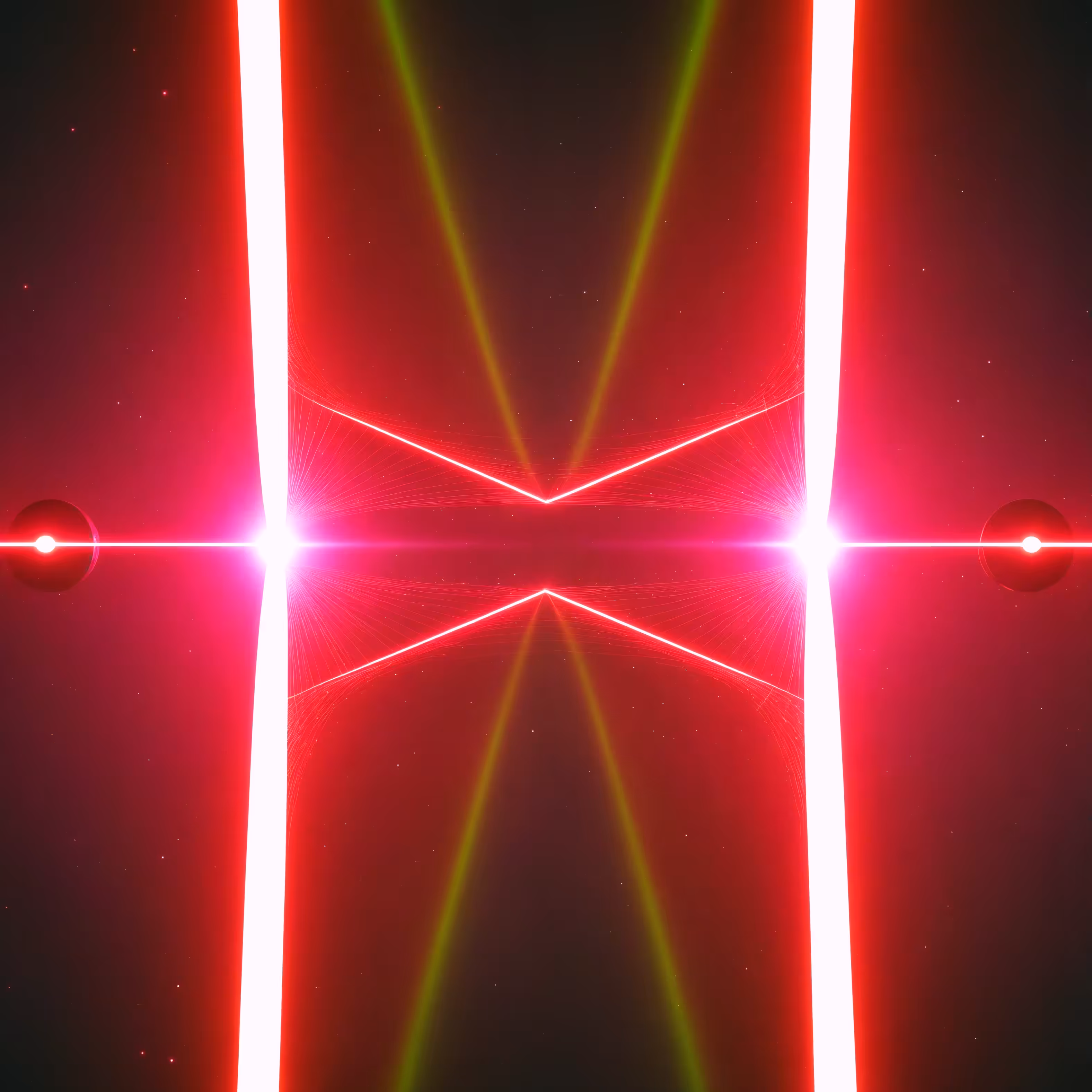 Vibrant Laser Beams 8K