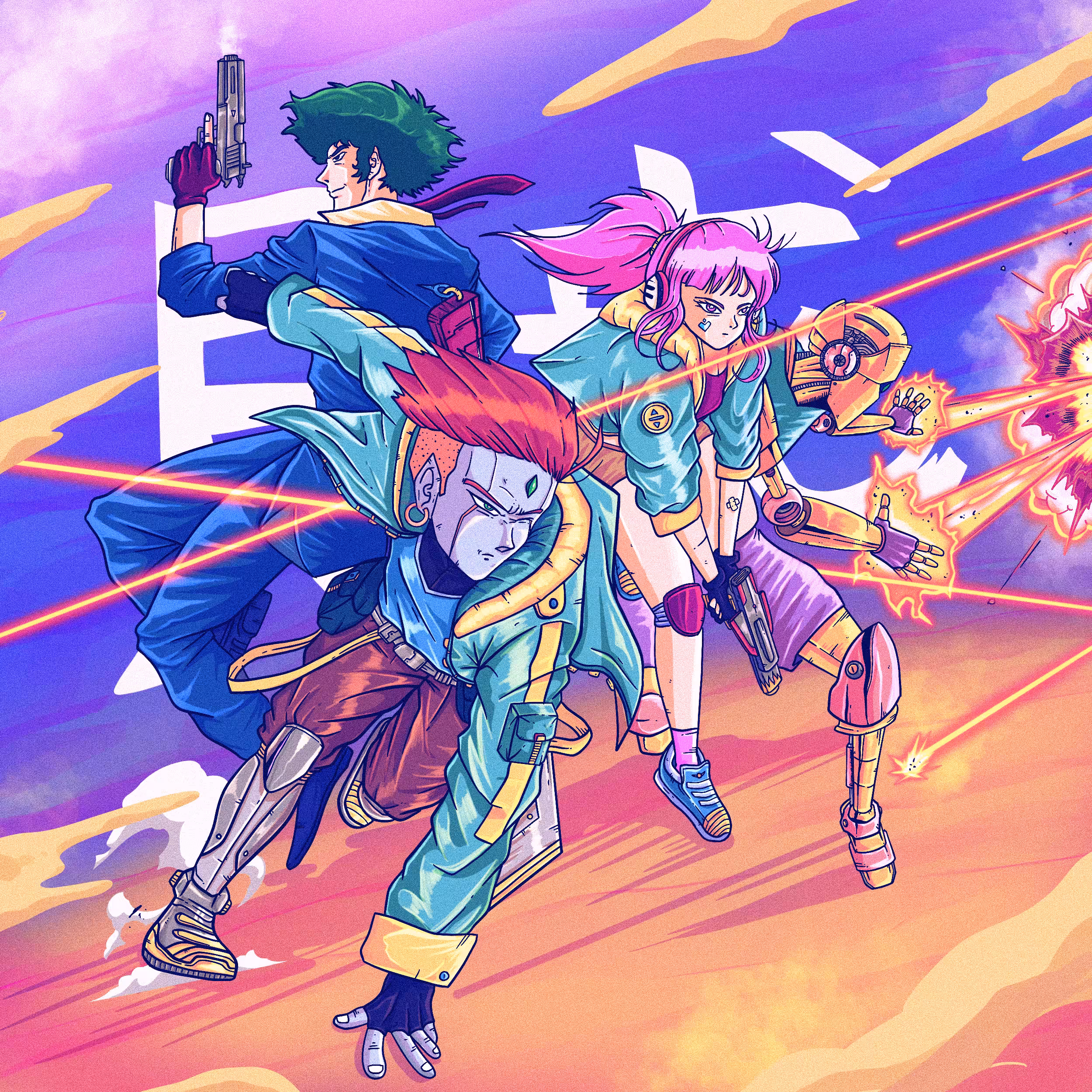 The Pirate X Spike Spiegel (Cowboy Bebop)