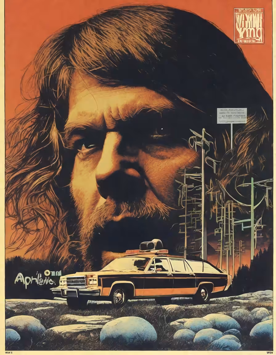 APHEX TWIN WYOMING TOUR POSTER