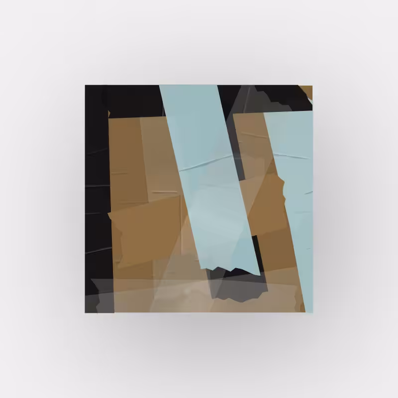 Tape abstract painting 001 #20