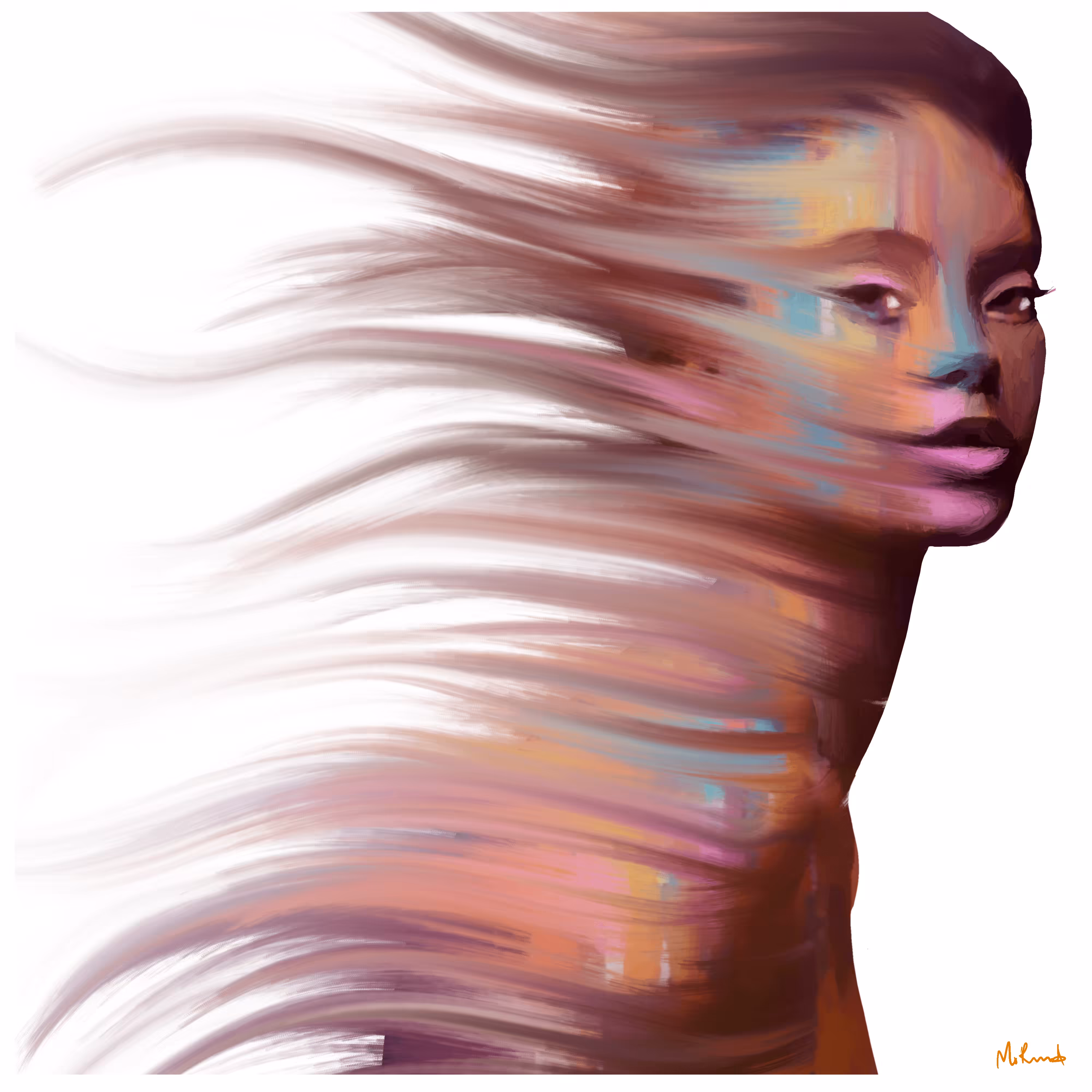 Mo Runda - 'White Collection - Copper' - 1/1