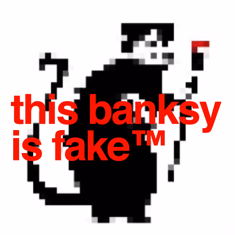 a fake banksy