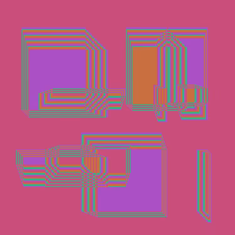 Superimposed Rectangles #112