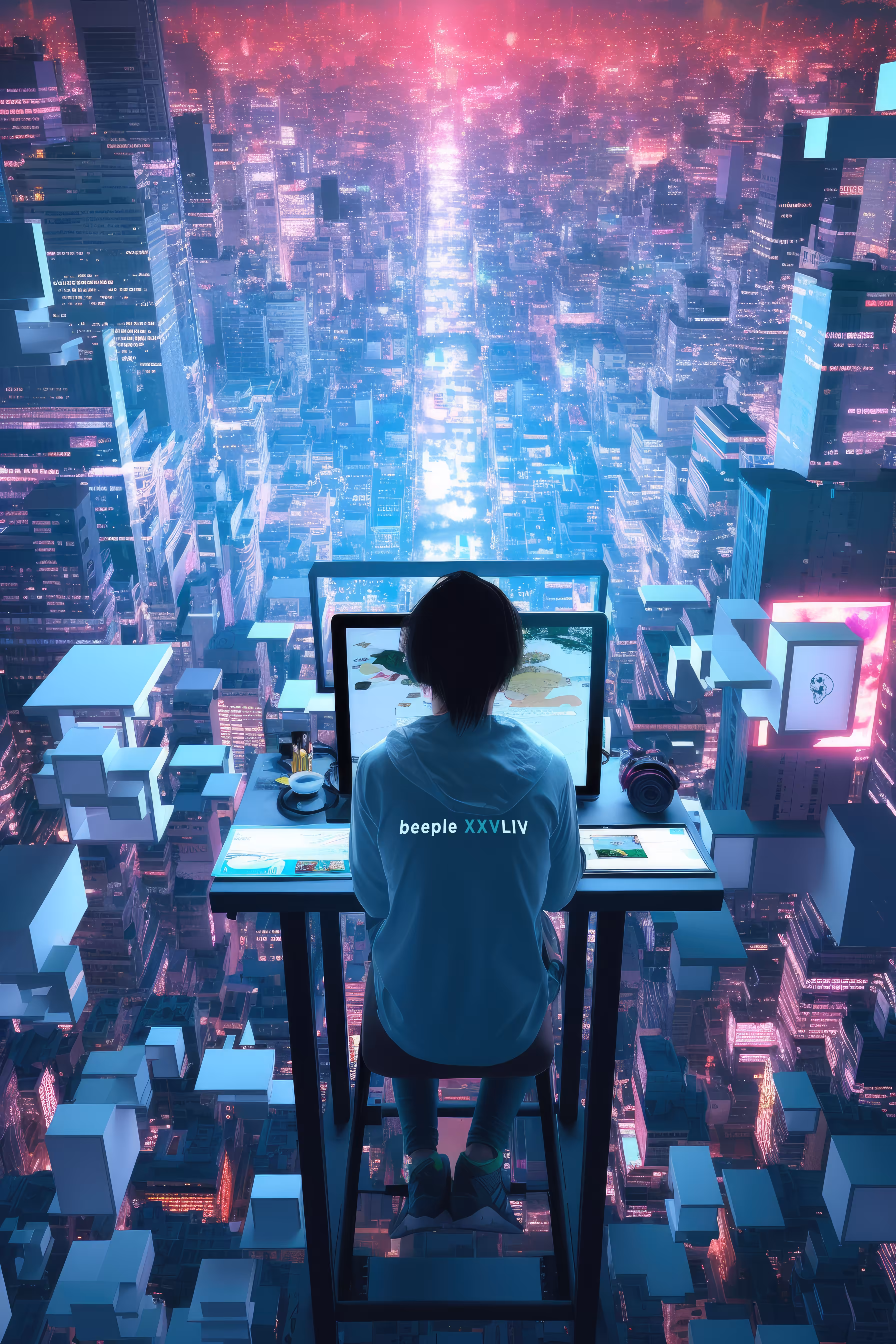 Beeple XXV: The Millionth Day: Beeple // Everydays: Mapping out 54th City