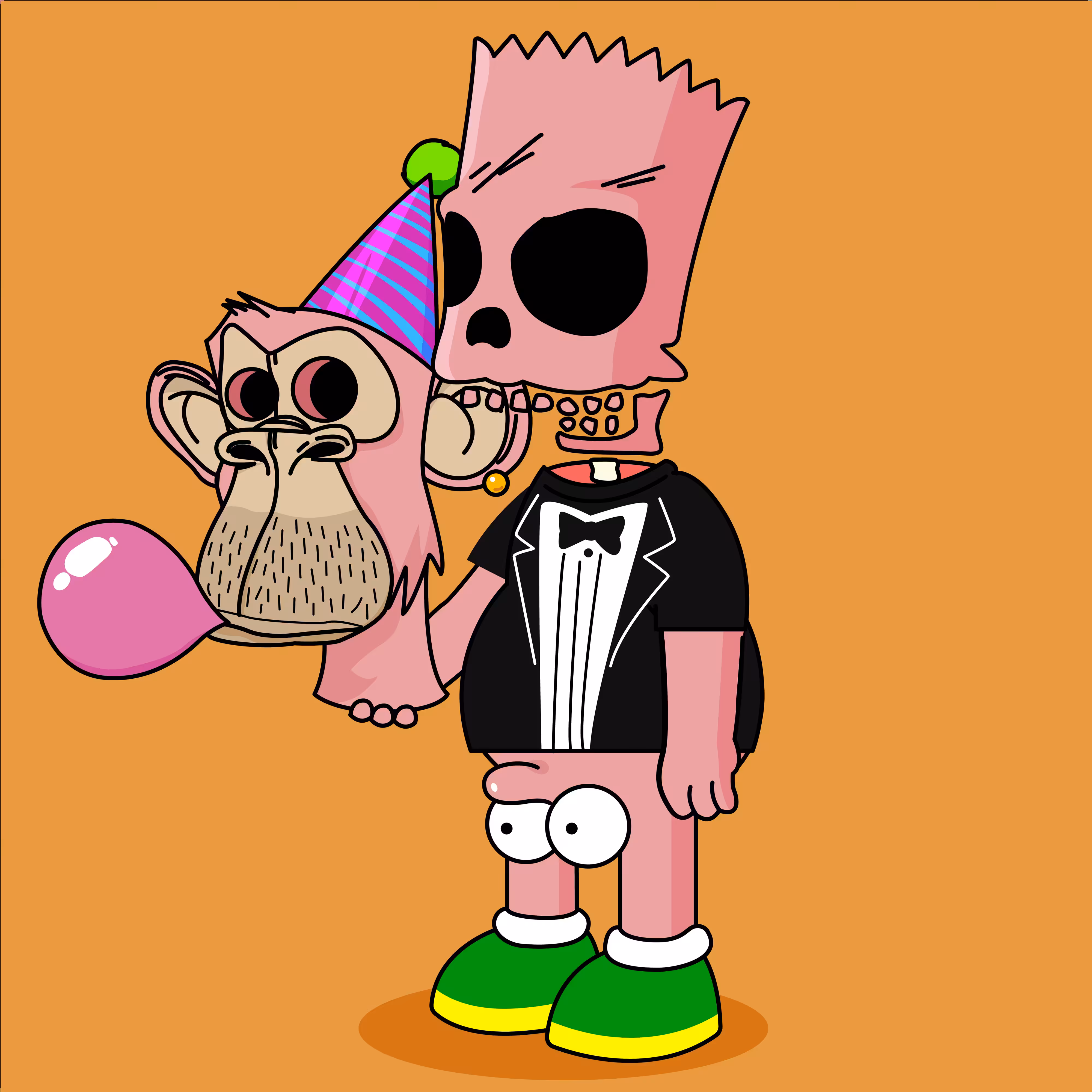 Unmasked Party ApeBalls #158