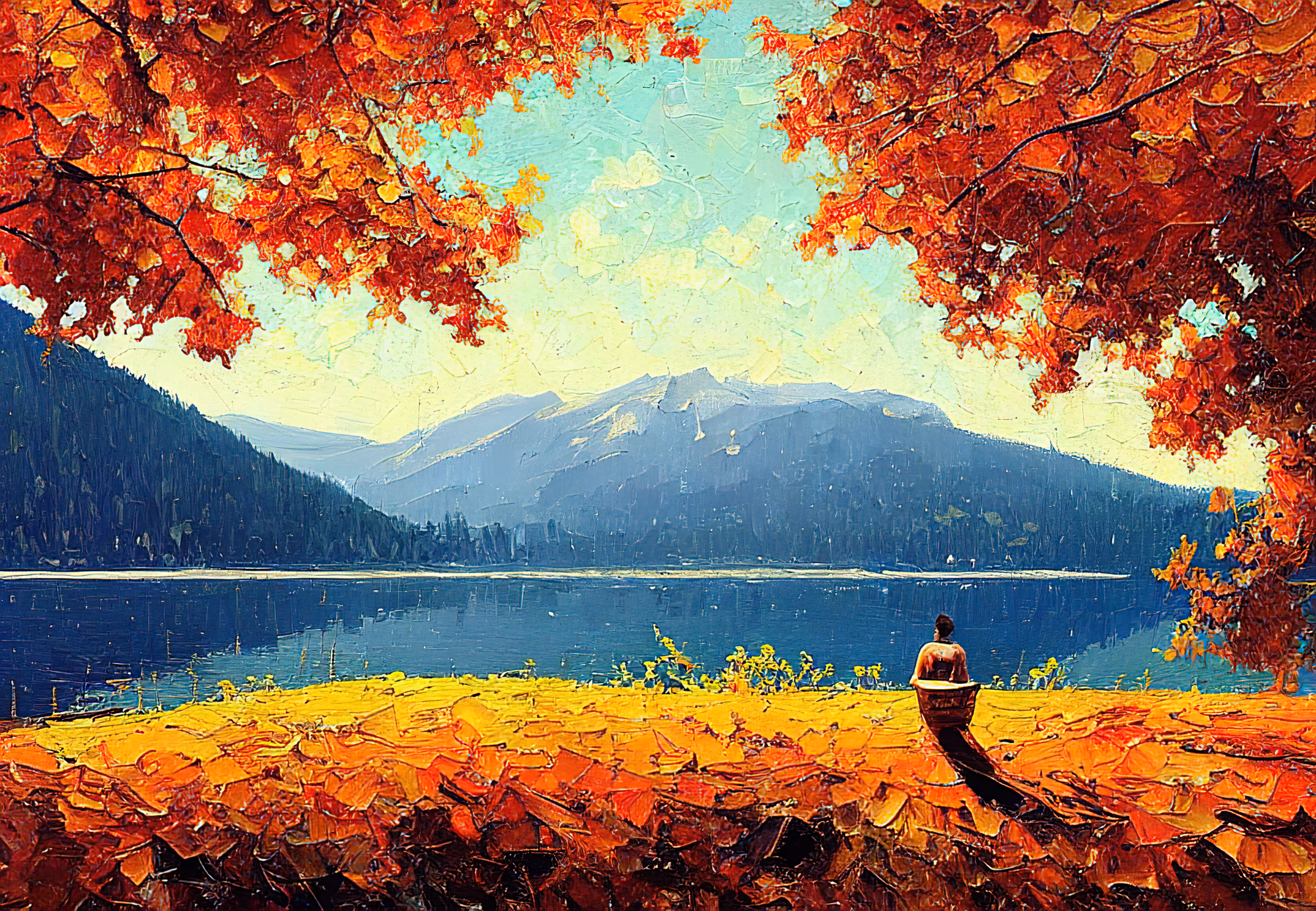 pAInting: Lake #8