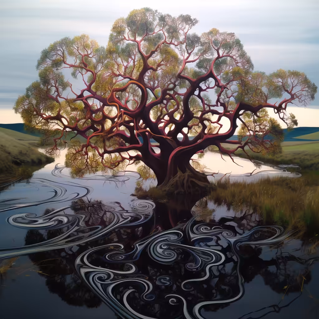 Red tree