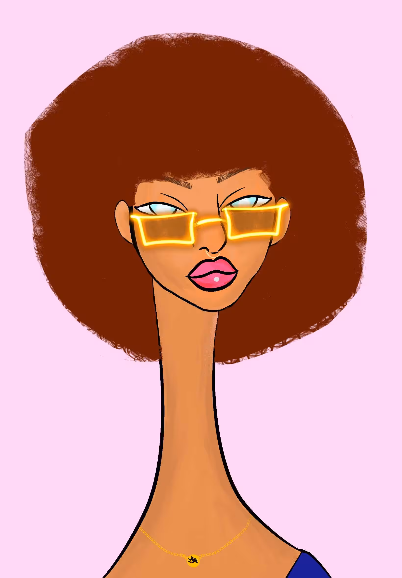 Long Neckie Lady #956