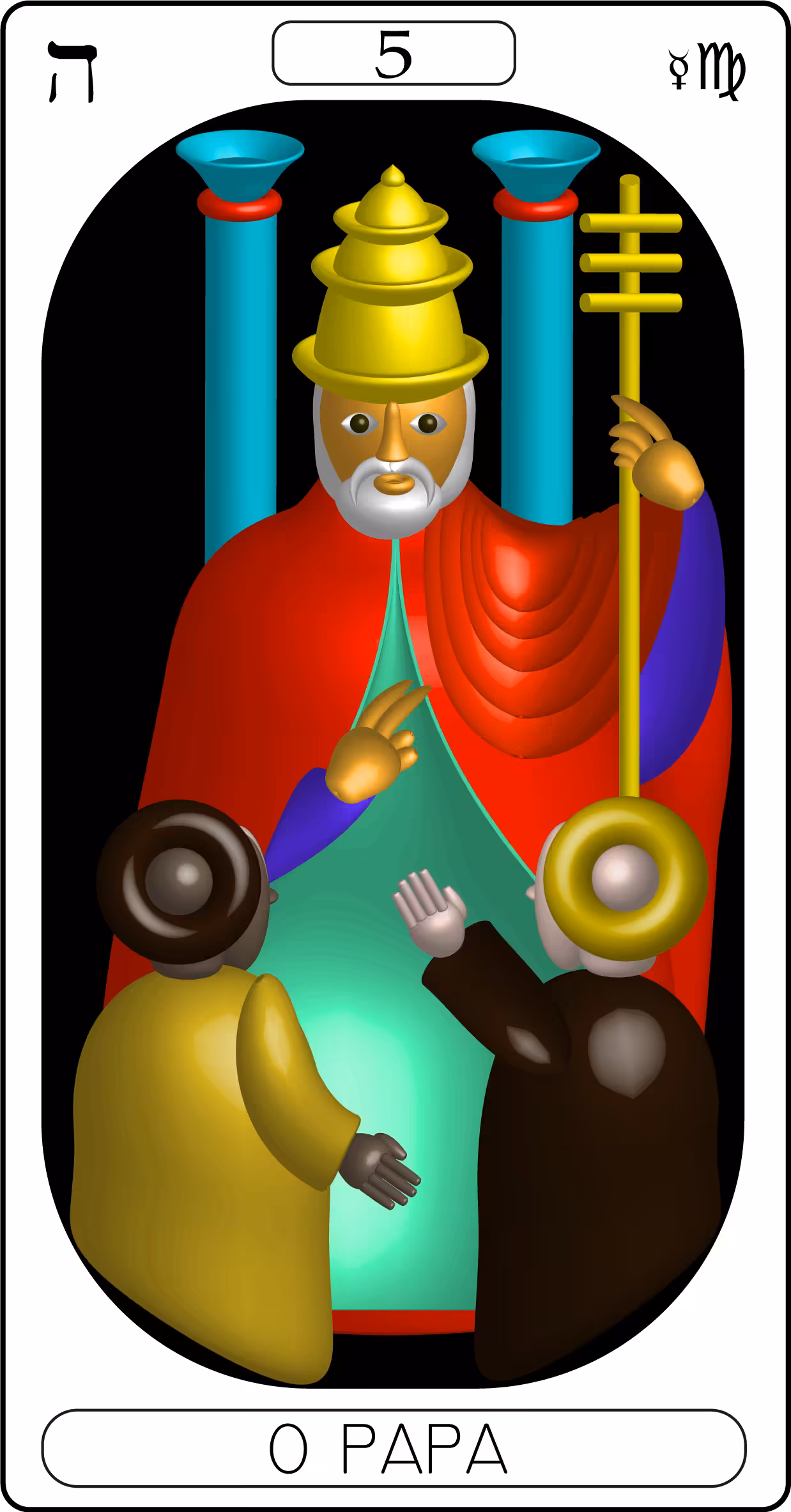TAROT V O PAPA, The Pope