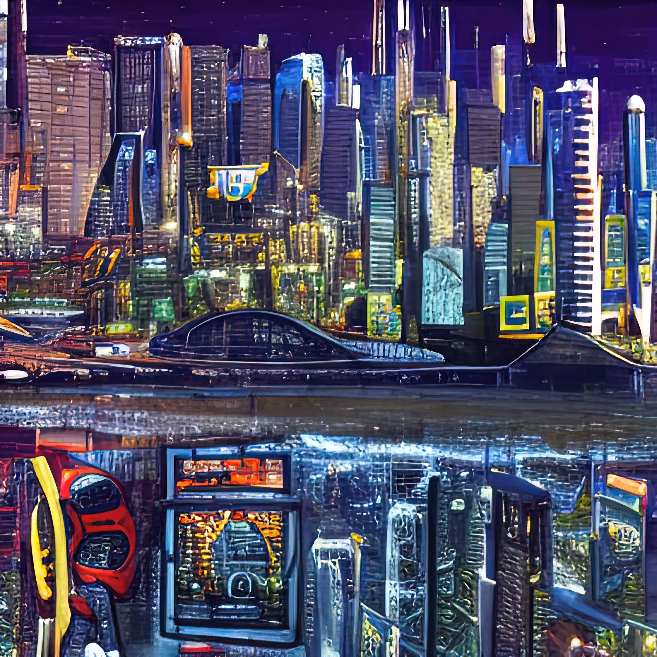 cyber city night 1116358071