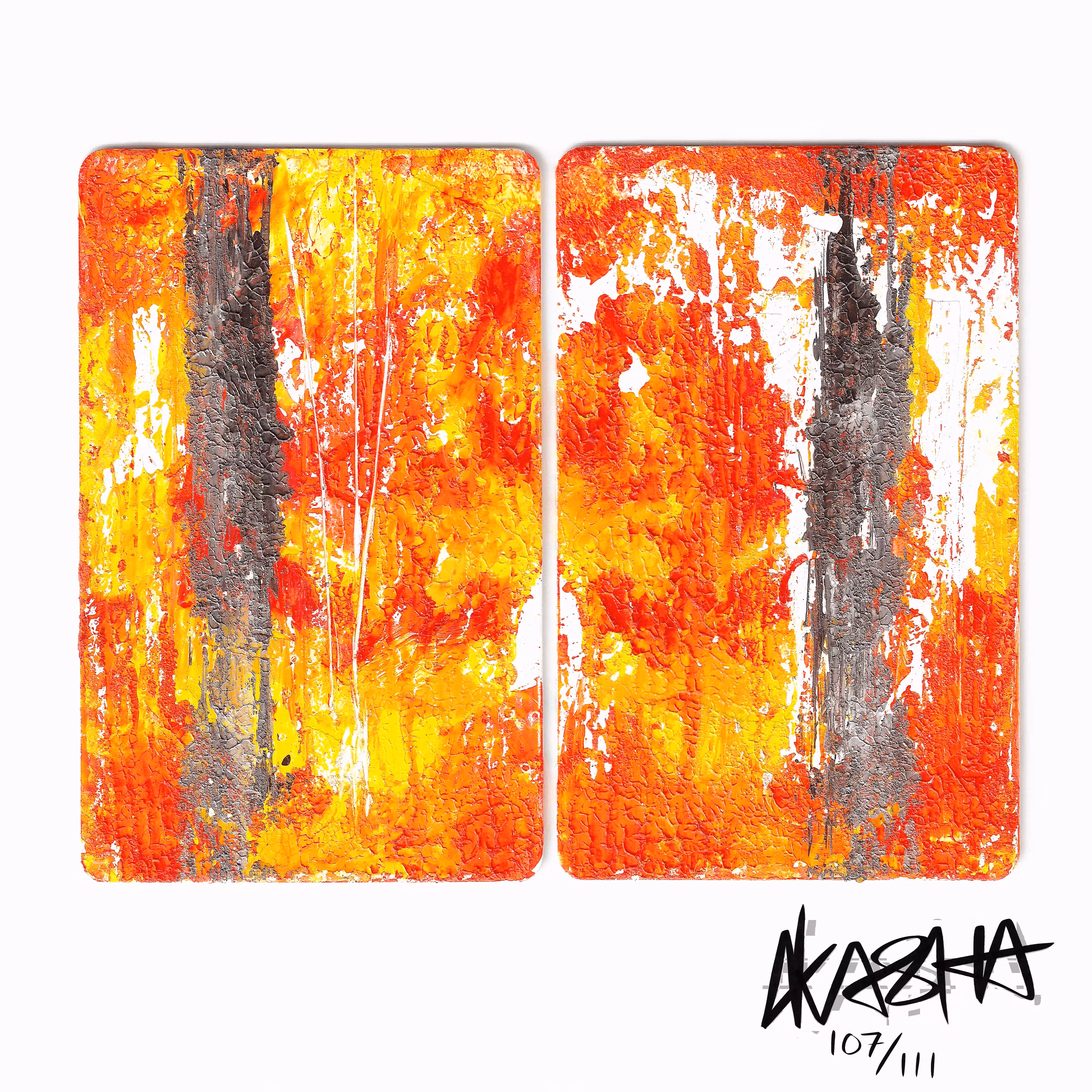 Micro Diptych: Blaze