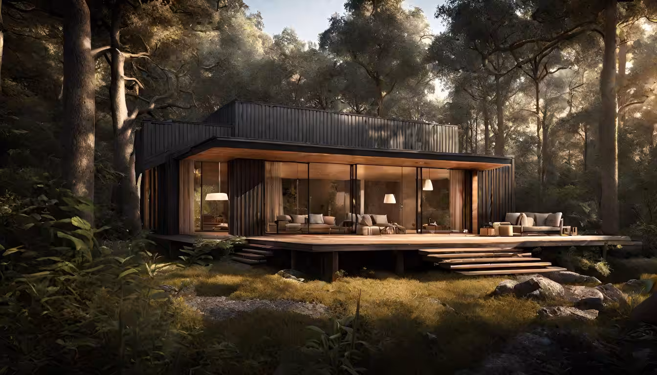 Wood House in the Myrtle Forest v2