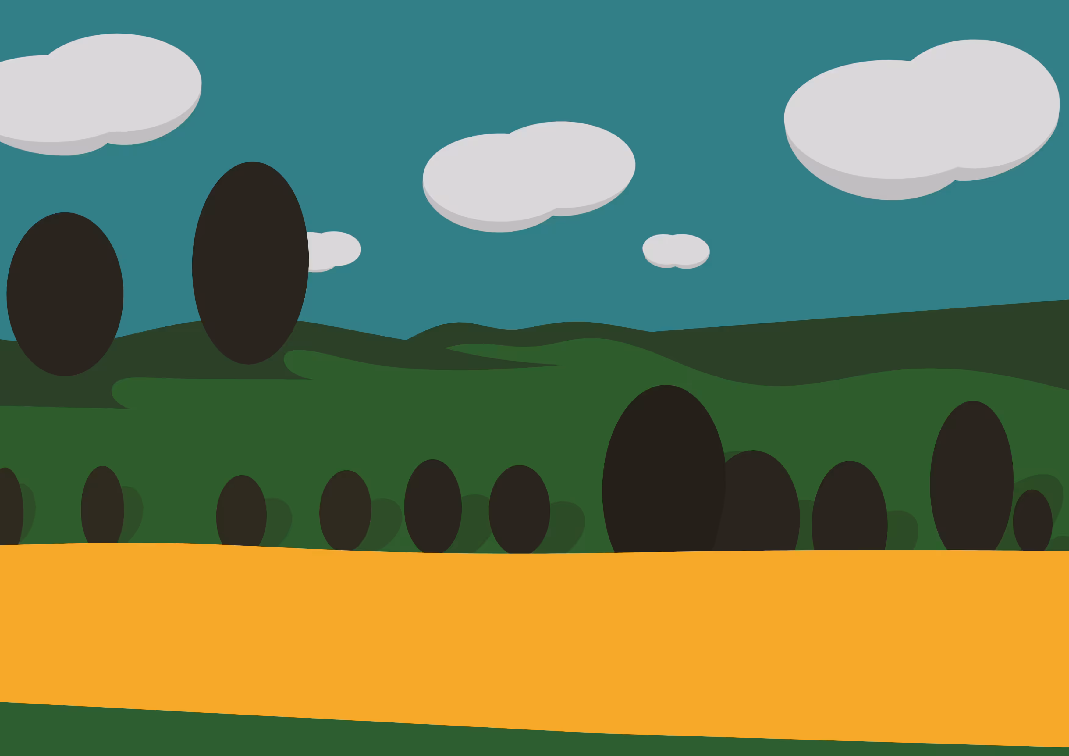 Behind the clouds 