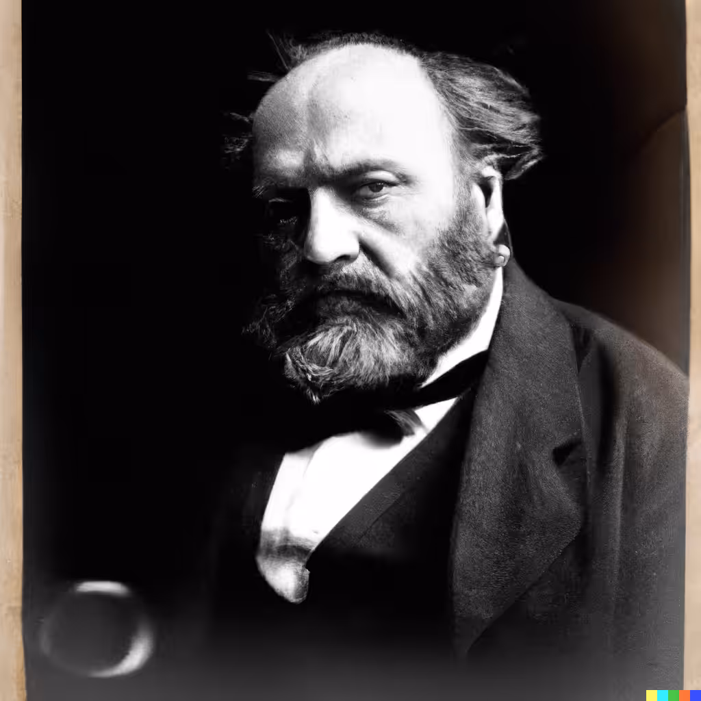 Portrait of Victor Hugo by Nadar