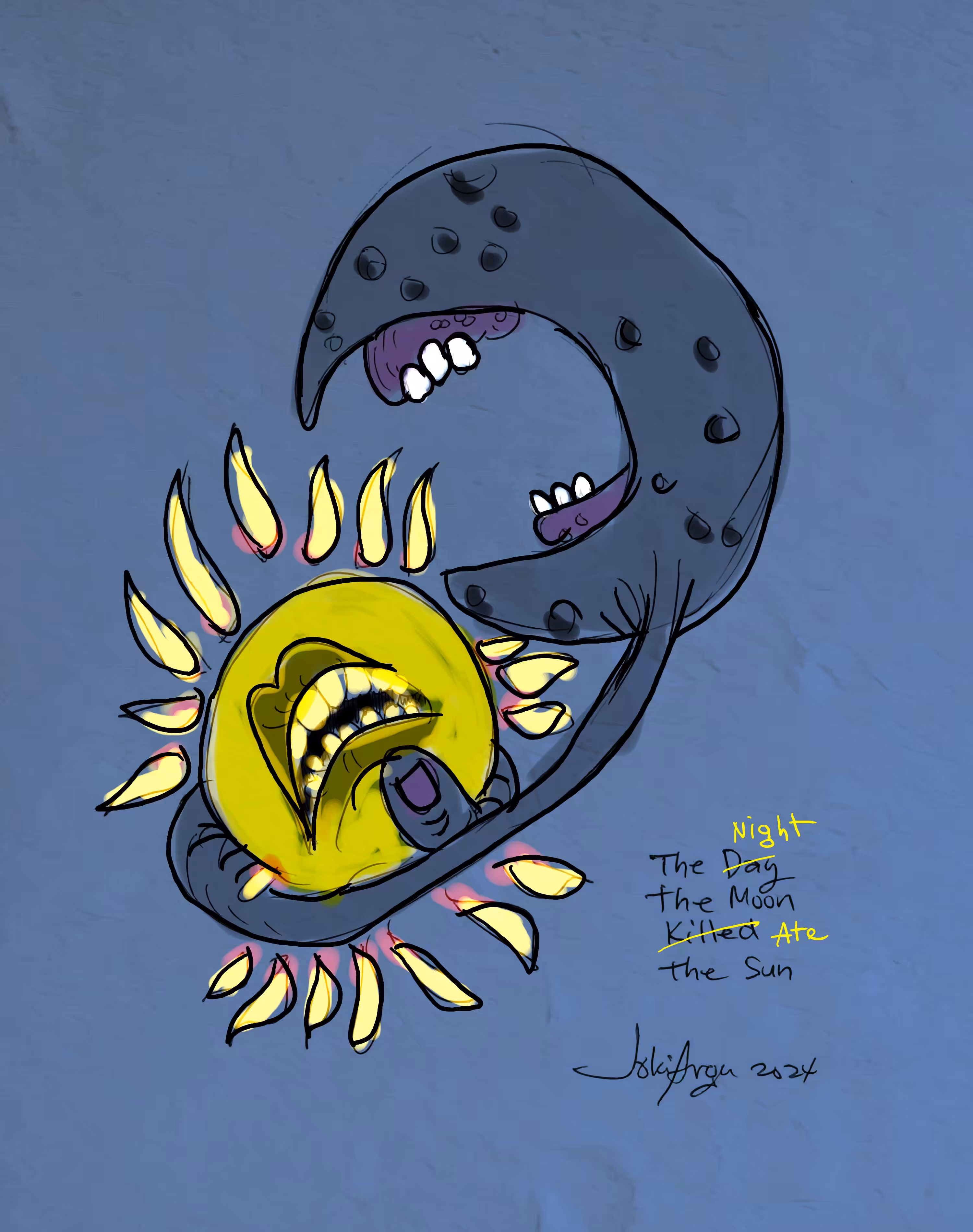 the night the moon ate the sun