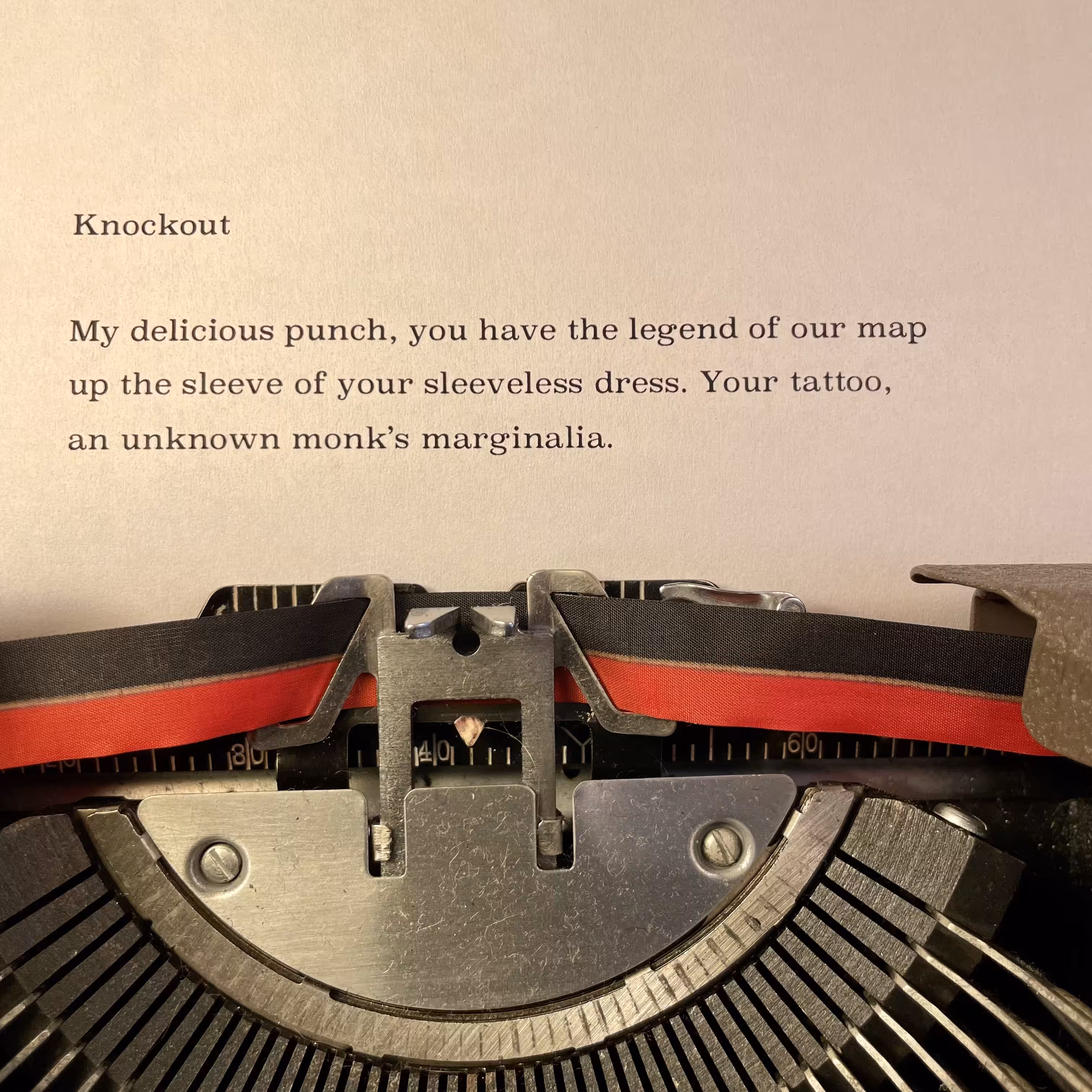 Love Poem Tercets: Knockout