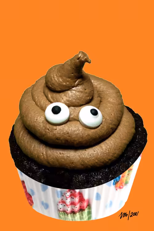 Cupcake #7: the Poop Emoji