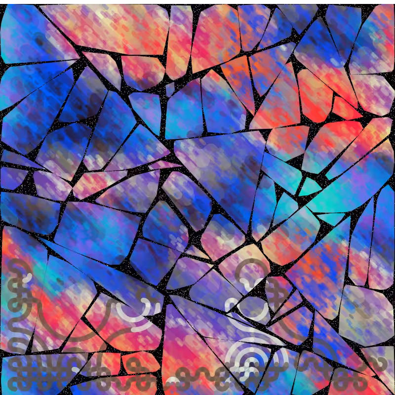 Tessellis - Gaudi style generative mosaic #9