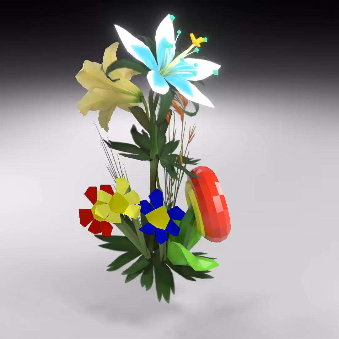 Hand-hacked Bouquet 33