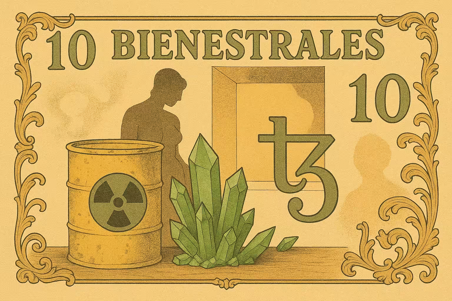 Bienestrales: Mexican Art Money: Bienestrales Mexican Art Money  10 Uranium 