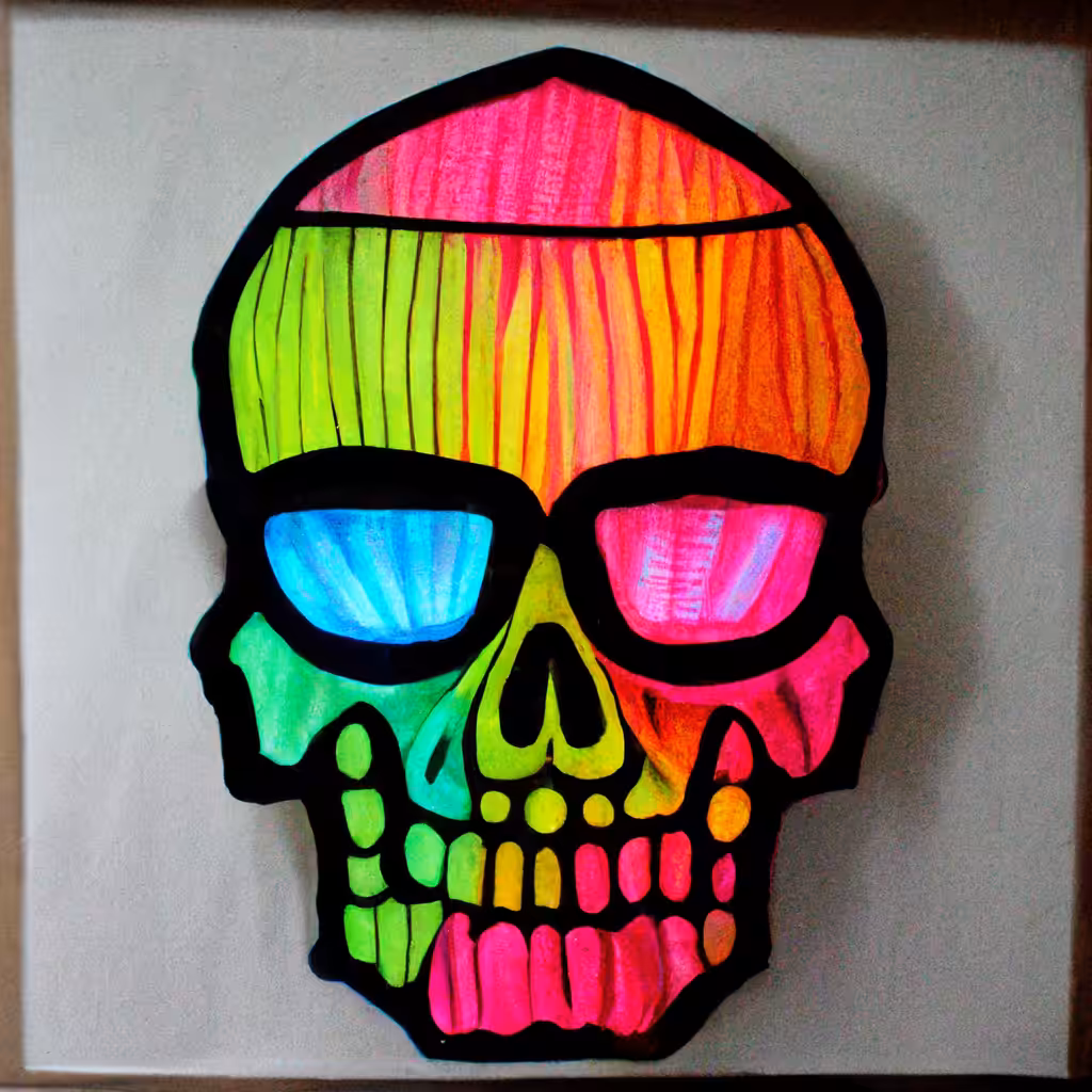 Neon Skull 14