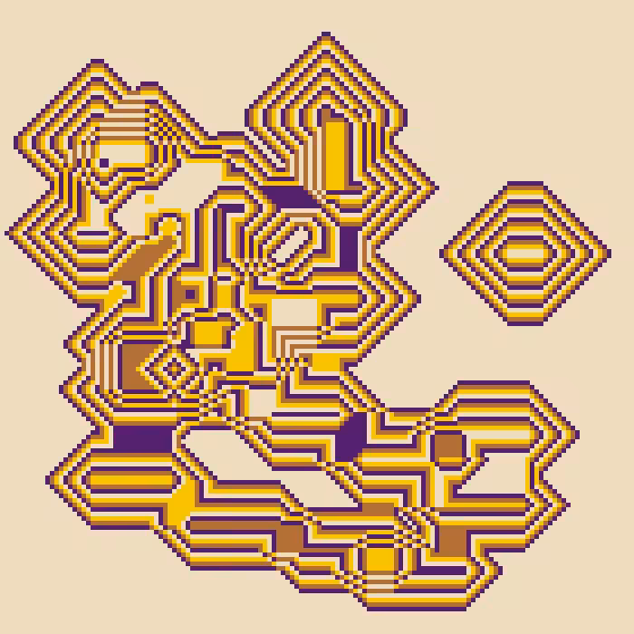 Superimposed Octagonal Pyramids #37