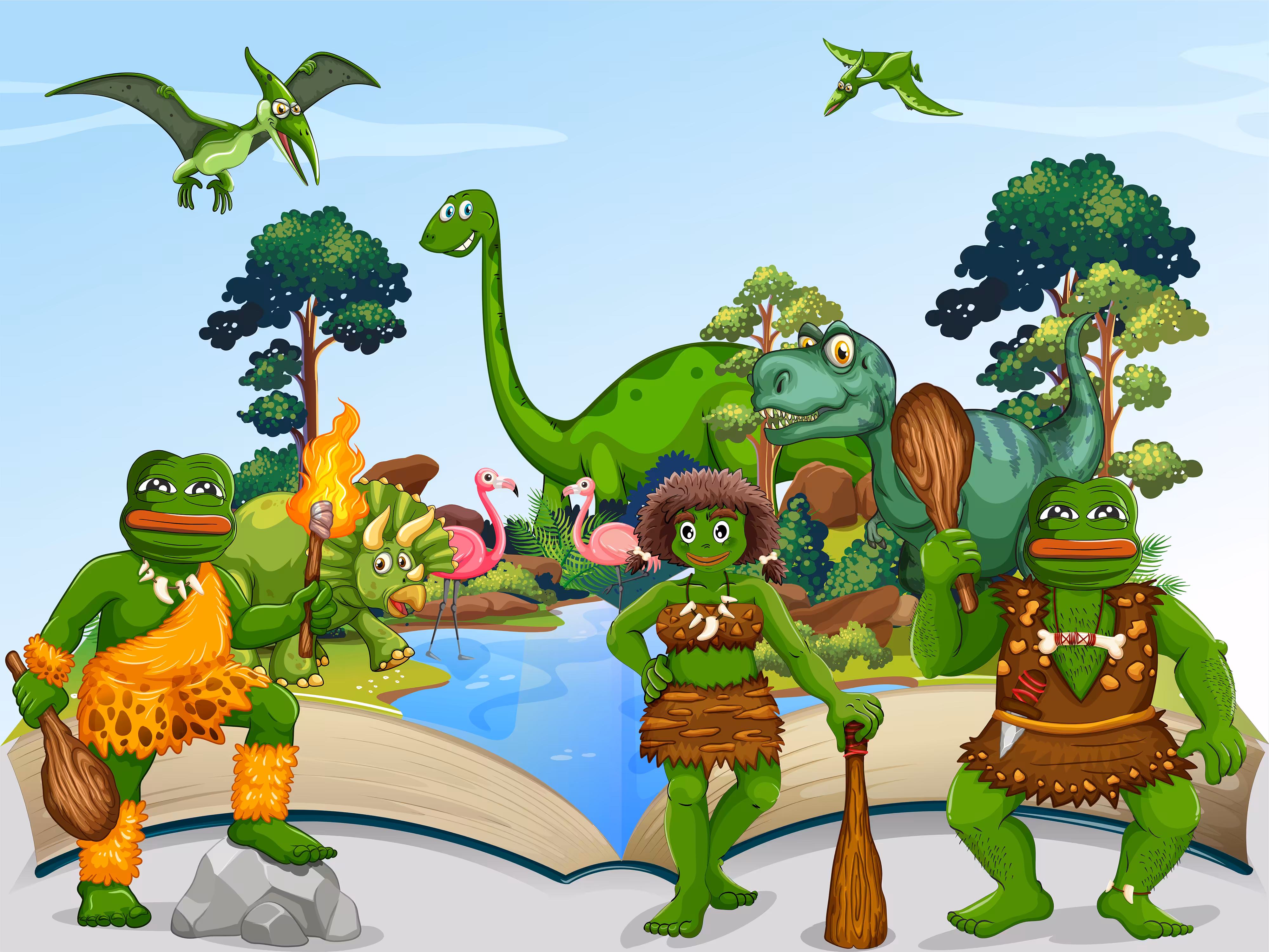 Pepe the Caveman and Friends II 🐸
