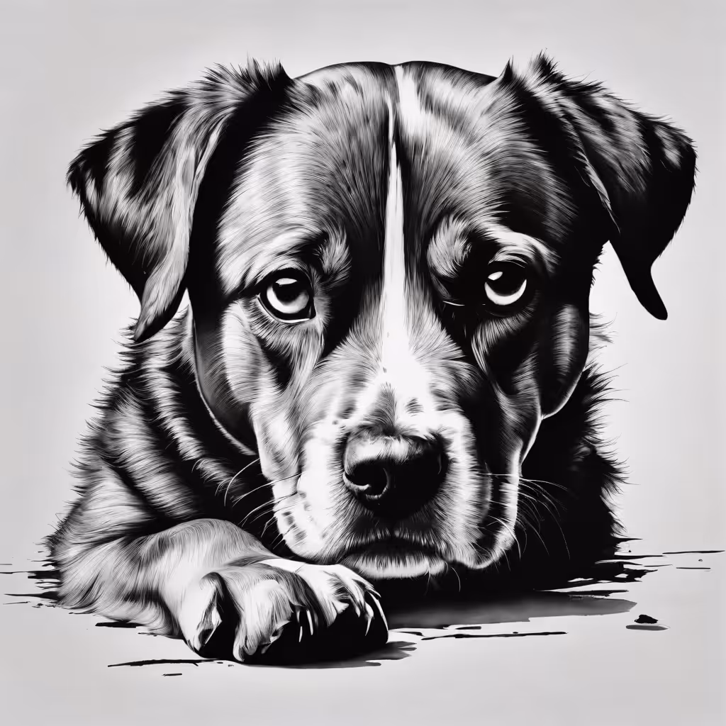 Sad dog