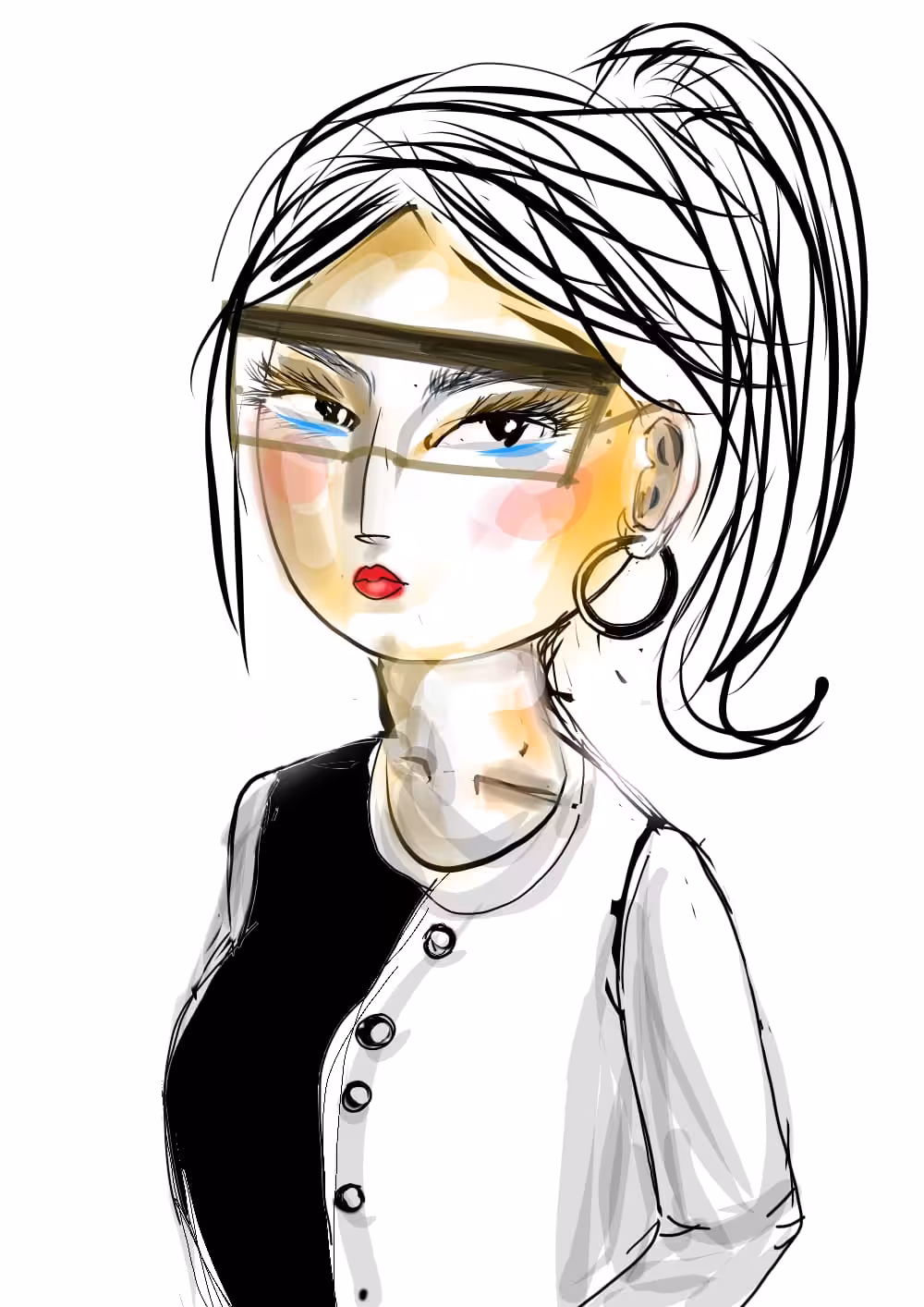 Portrait of decentralized beauty.04