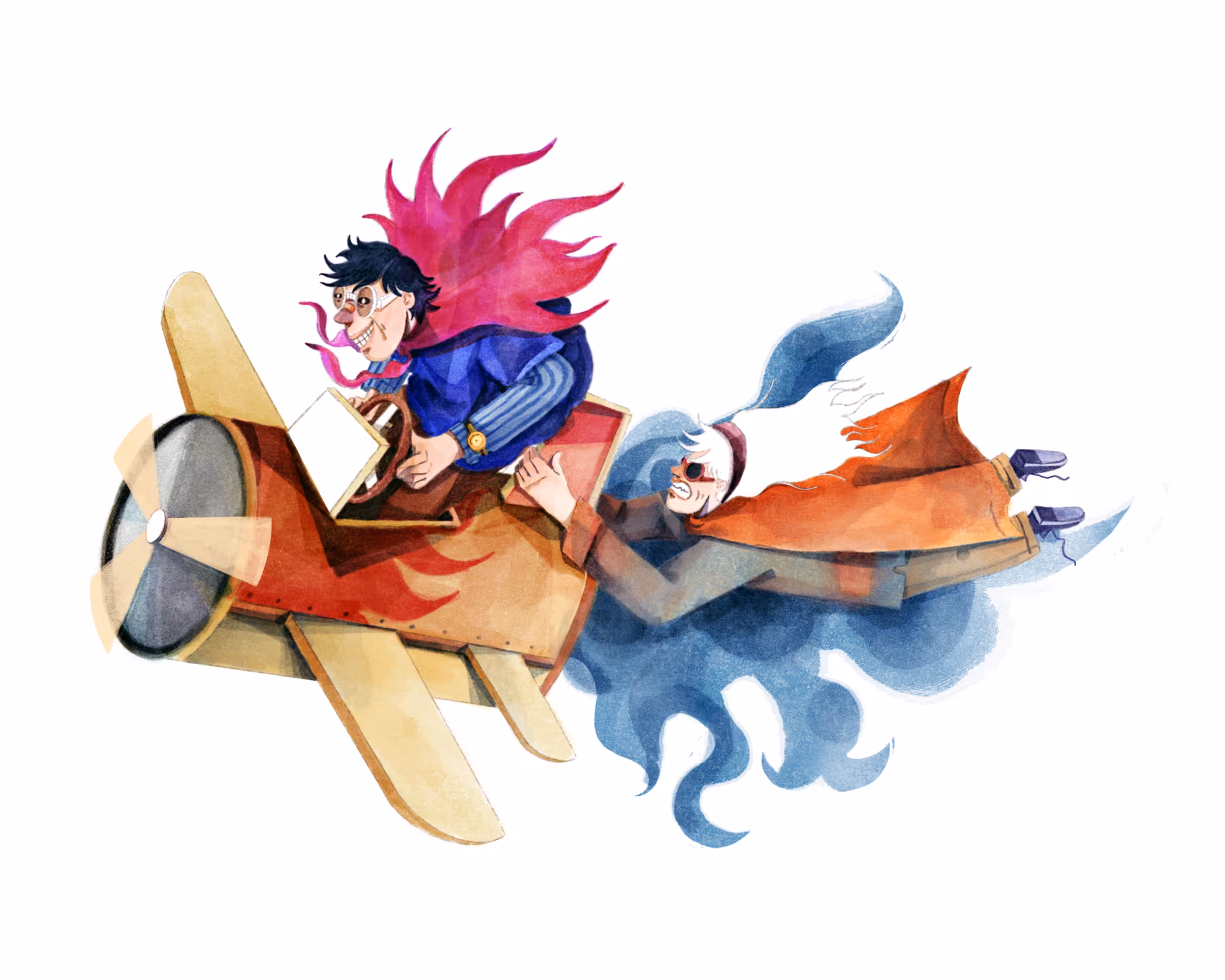 Pulled by Imaginary Plane