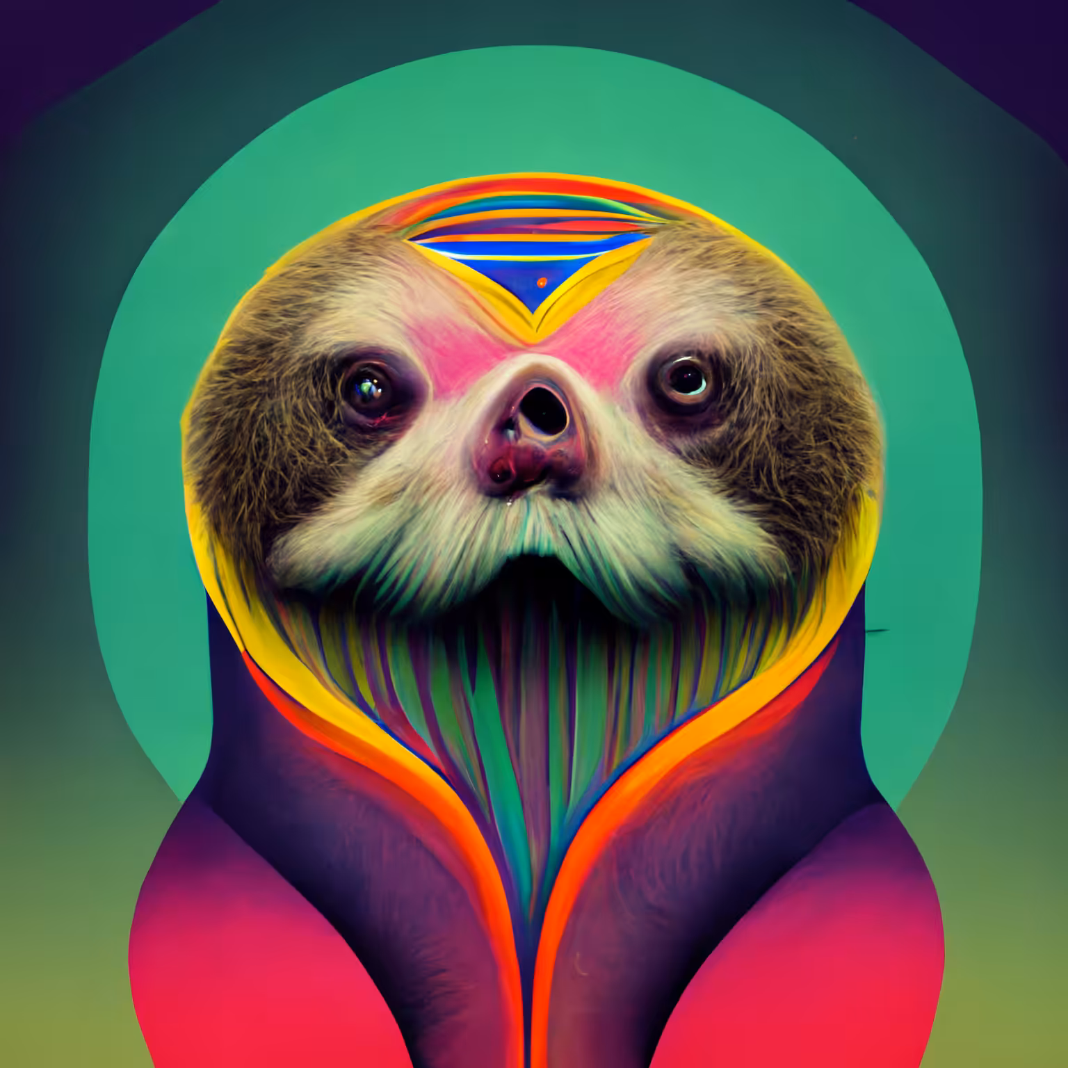 Psychedelic Sloth 36