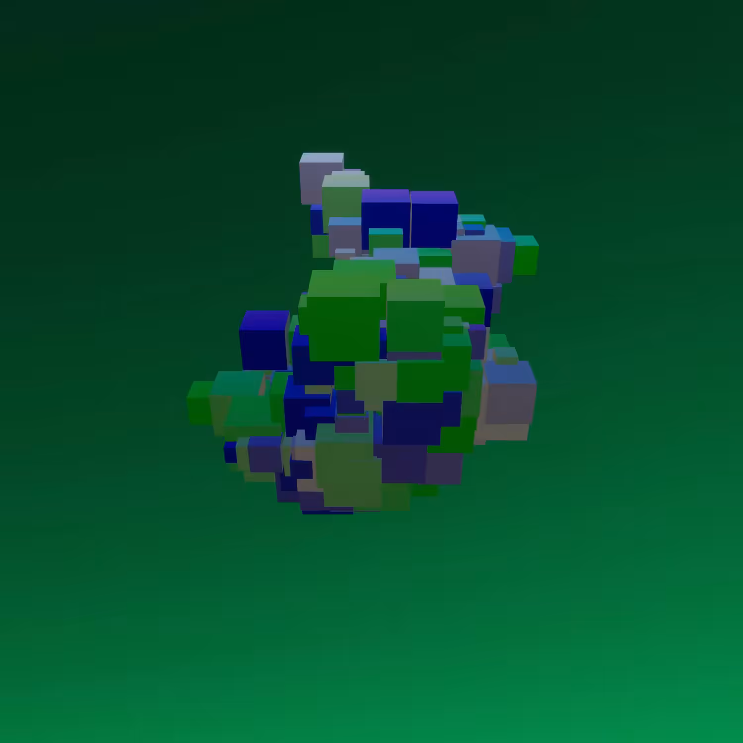 Iridescent Cubes #0018