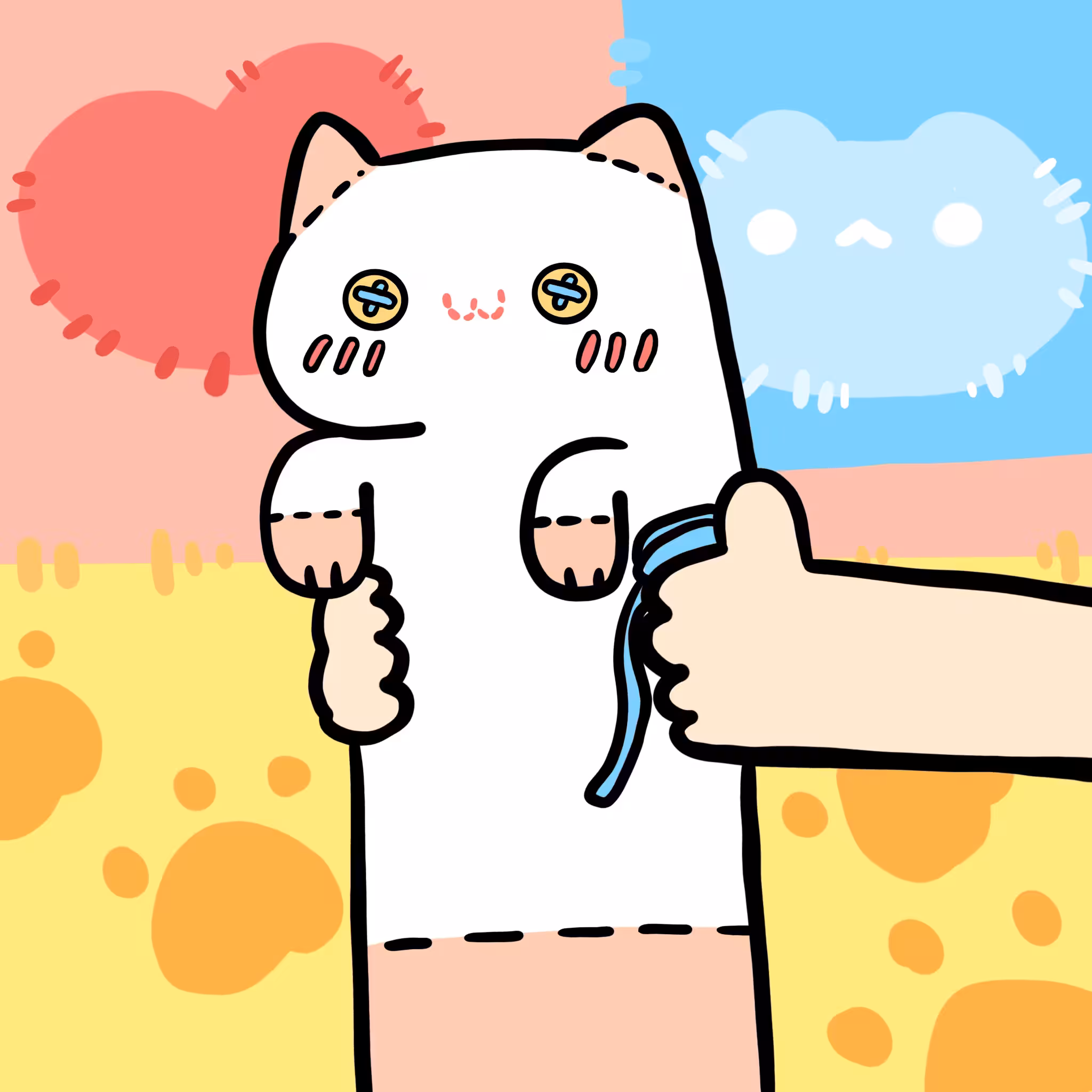 Long Long Doll Cat #0172