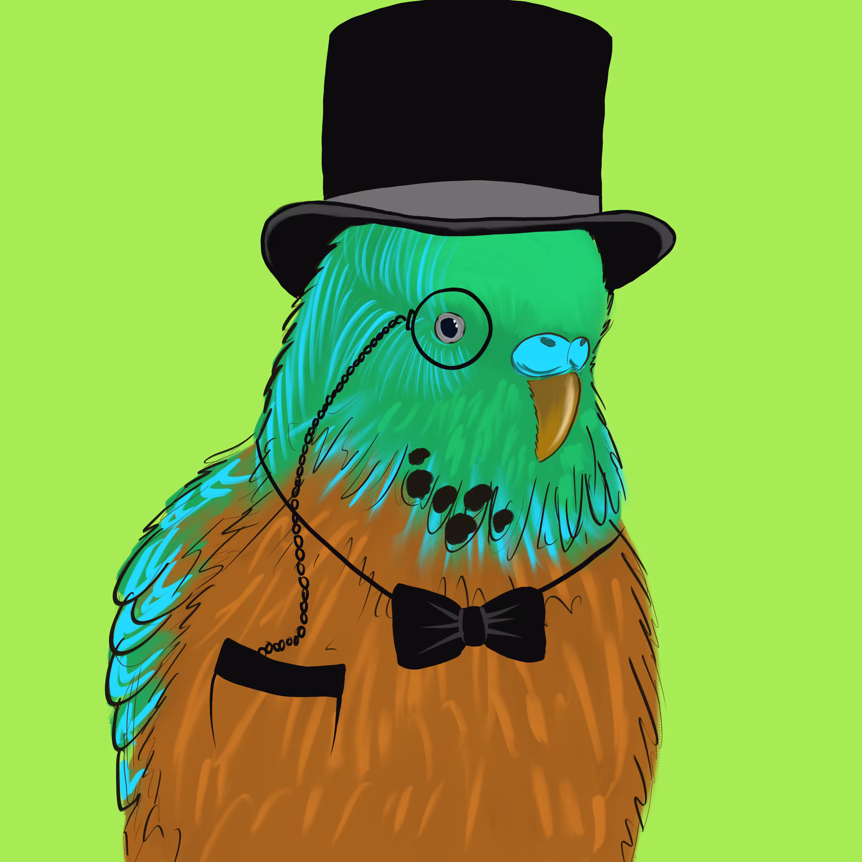 Neon Parrot #9