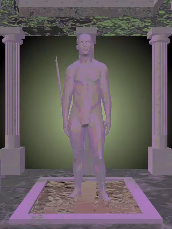 HeavenComputer: The Fragmented Phone Calling Dusky Pale Pink Man #7340