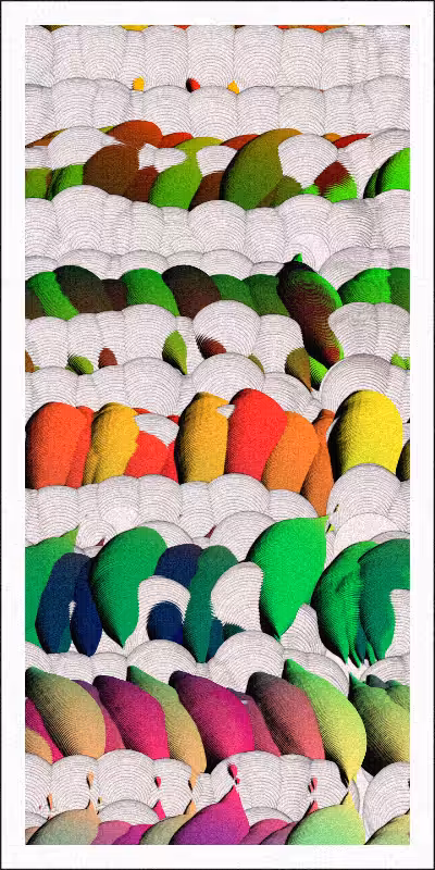 Balloon Field on Clouds #74