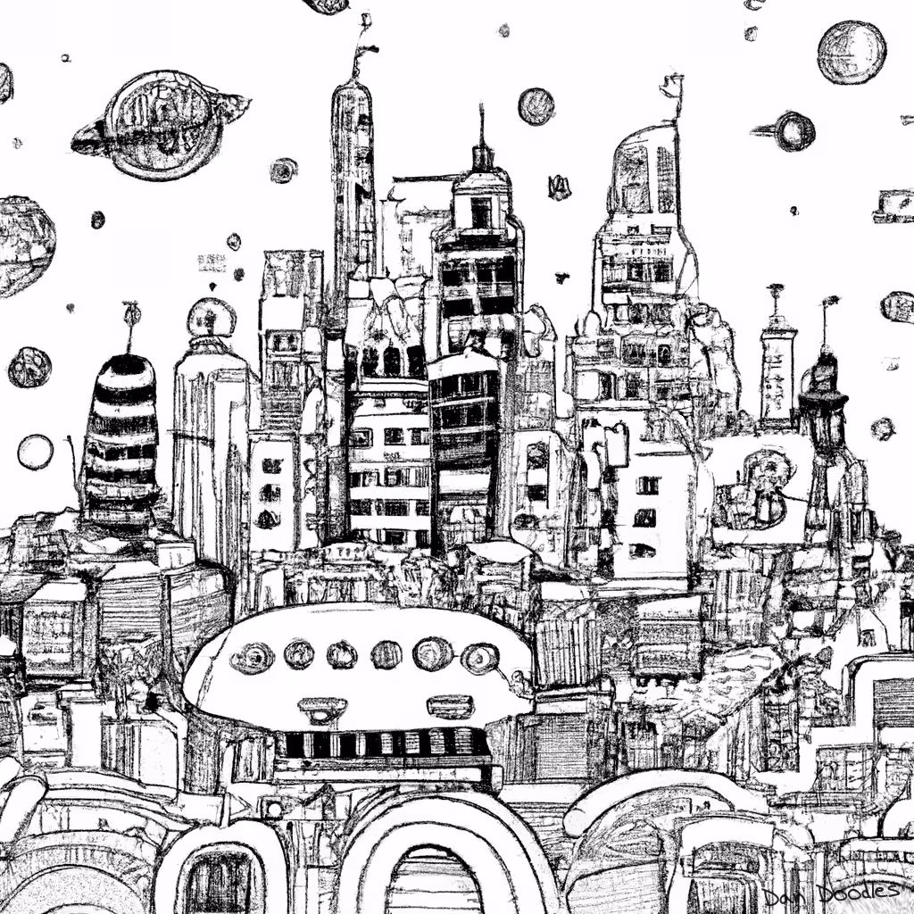 Cityscape Doodle - Busopea City